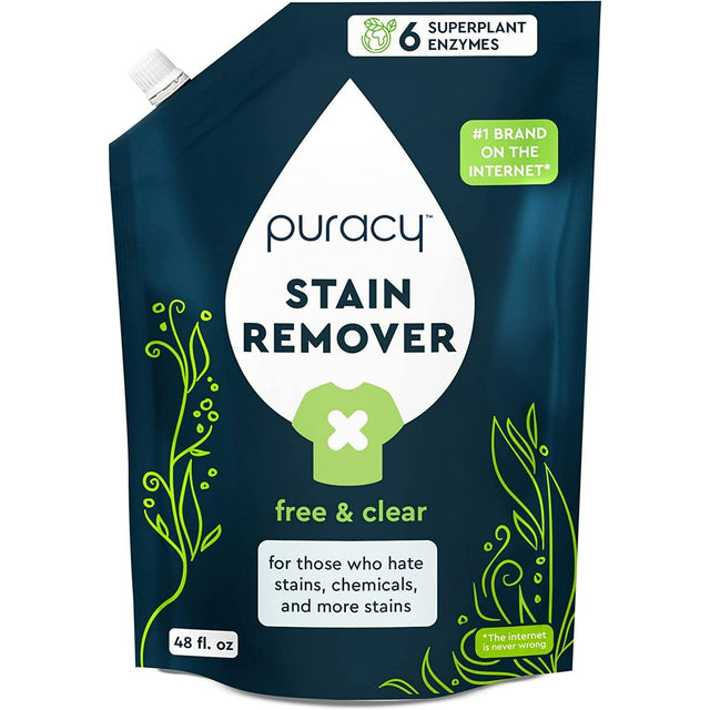 Laundry Stain Remover Refill, Free & Clear, 48 fl.oz. U5